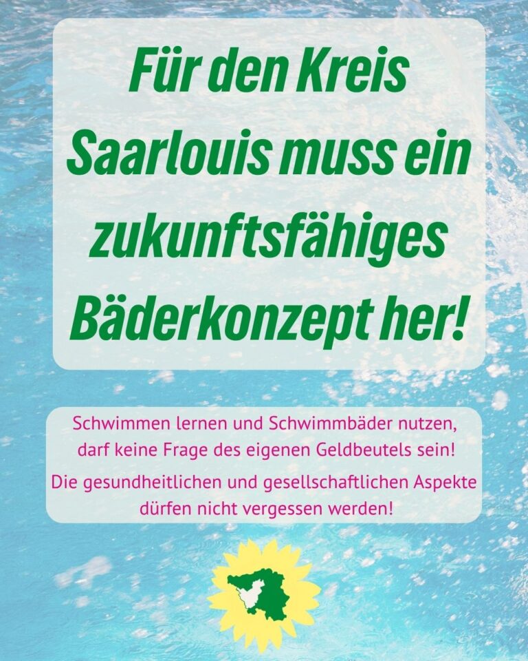 Presseerklärung: Schwimmbäder im Kreis Saarlouis mit Perspektive